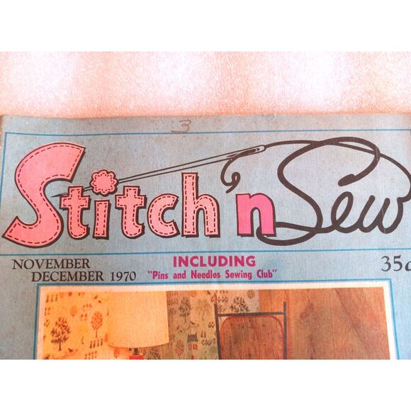 Lot of 2 Vintage Stitch N Sew Magazine Holiday Issues 1970 & 1971 Christmas - Picture 2 of 10